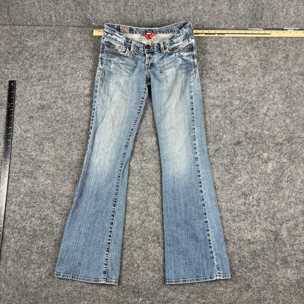 Lucky Brand Jeans Womens Size 6/28 Blue Long Inseam Made in USA Light Wash Denim
